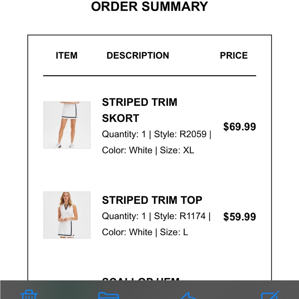 Renwick Women's Ivory Sleeveless Golf Tank Top - Picture 4 of 4
